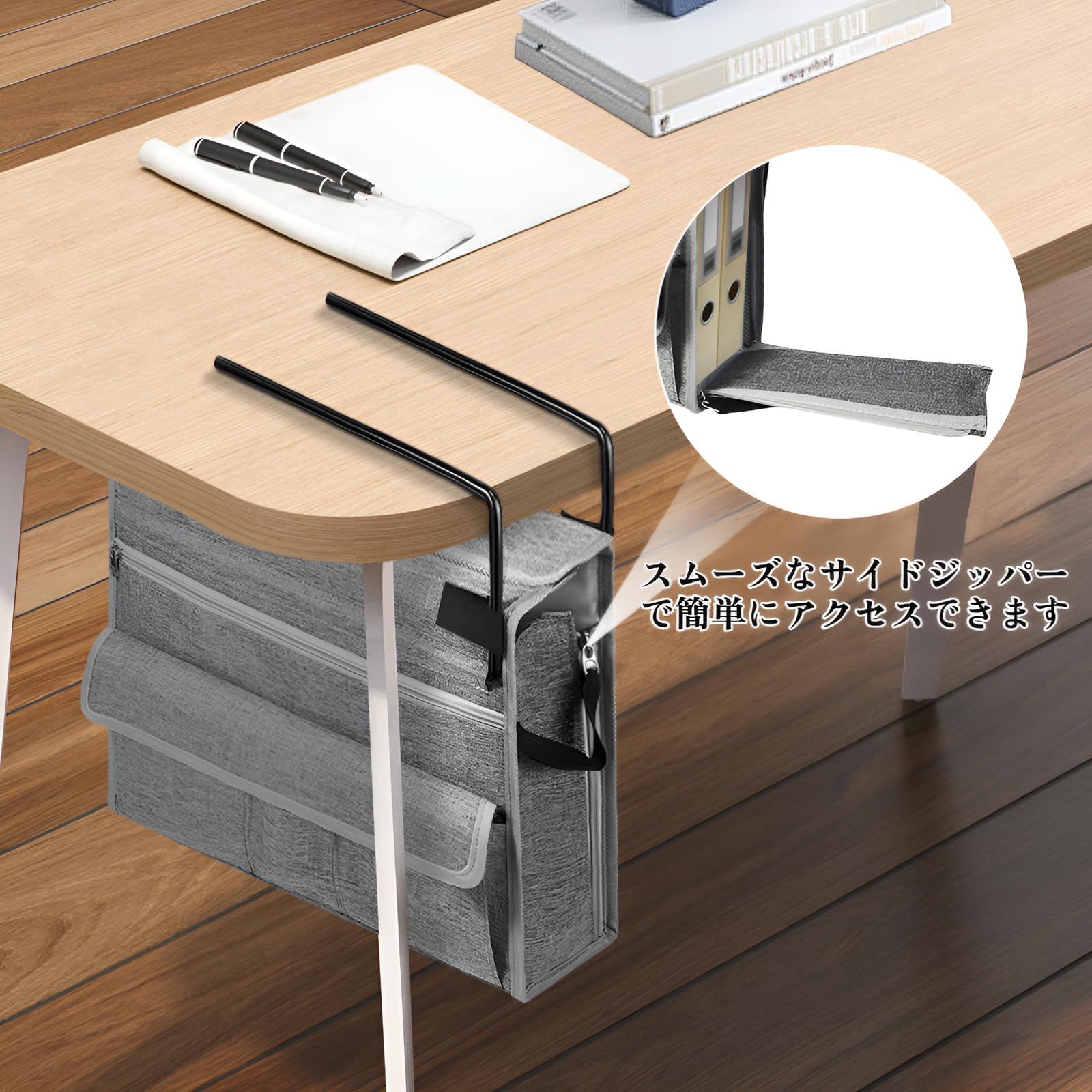 Amazon.co.jp: [COVANK]ハンギングボックス デスク下収納 A4サイズ
